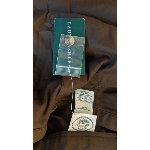 Laura Ashley Brown Maxi Skirt Cotton Size 12 (Runs Small) NWT - Picture 10 of 14